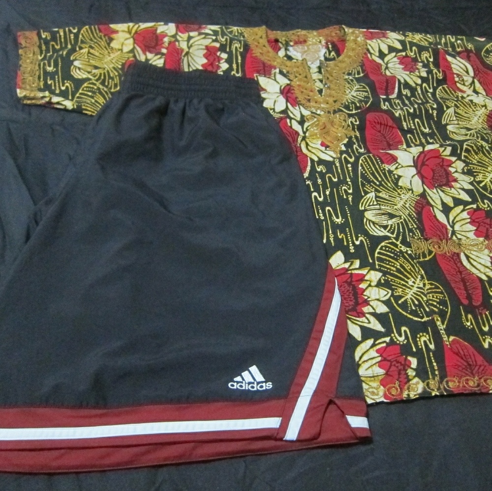 Adidas Shorts & Custom Shirt